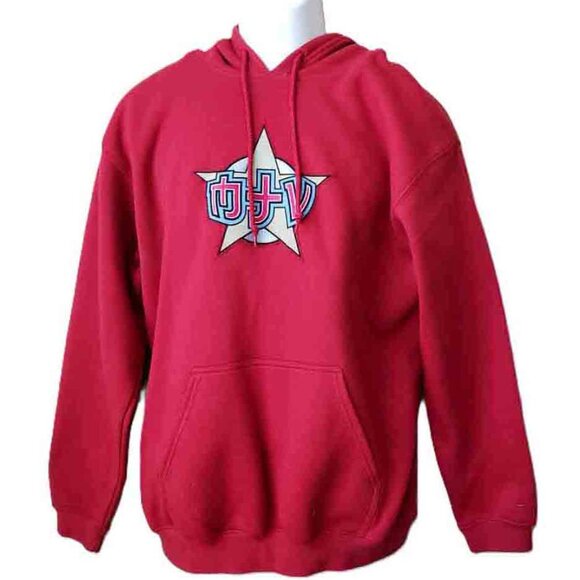 NEW Vintage Old Stock MTV Music Television Hoodie Red Men's Size Medium - Picture 1 of 2